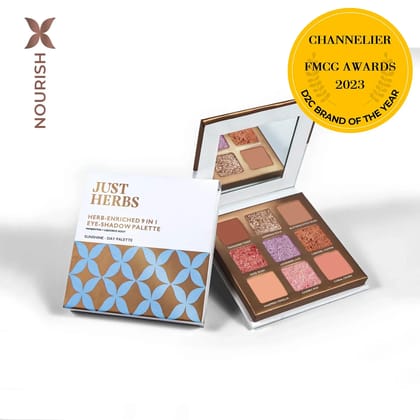 Herb-Enriched 9 in 1 Eyeshadow Palette - Sunshine-Day Palette