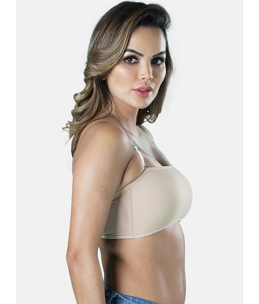 Sonari Nylon Removable Padding Women's Tube Bra ( Beige ) prettycatskin