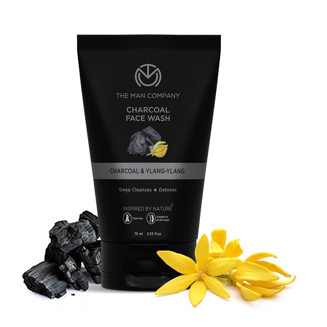 Charcoal Face Wash I Charcoal & Ylang Ylang (75ml) Charcoal Face Wash I Charcoal & Ylang Ylang (75ml) - 75ml Face wash at