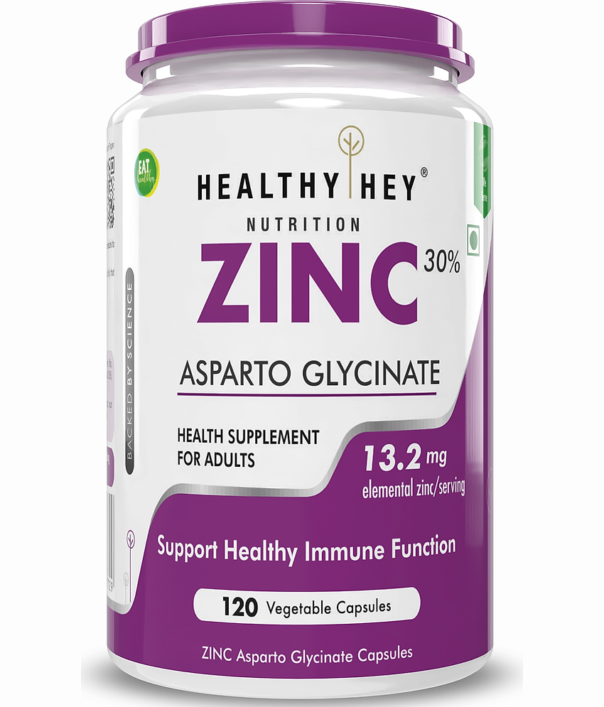 HEALTHYHEY NUTRITION Zinc Glycinate Essential 120 Vegetable 13.2 mg Capsule