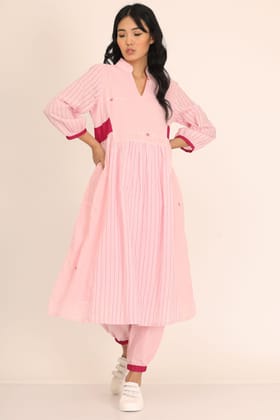 Kurta Salwar Set Of-2 (Pink)-XS