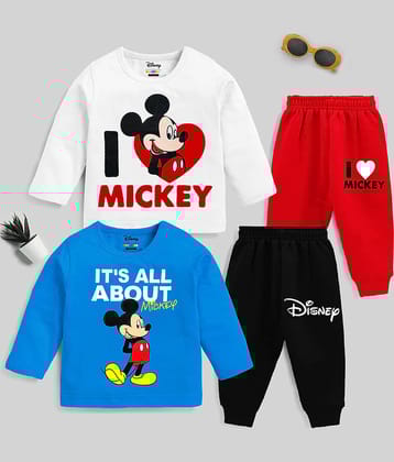 Kuchipoo Pack of 2 Boys Cotton Blend T-Shirt & Trackpants Set ( Multicolor )