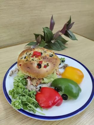 Paneer Tikka Focaccia Sandwich