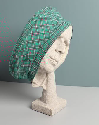 Vinatge Checked Hat-Hat