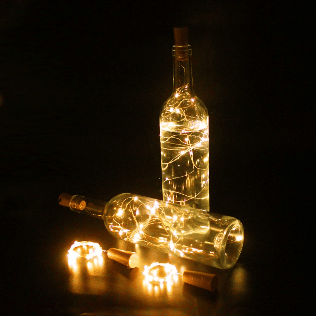Bottle Cork LED Lights for Multipurpose Use Combo- Set of 4 - Party and Festive Needs | Buy online on ZillyBuy