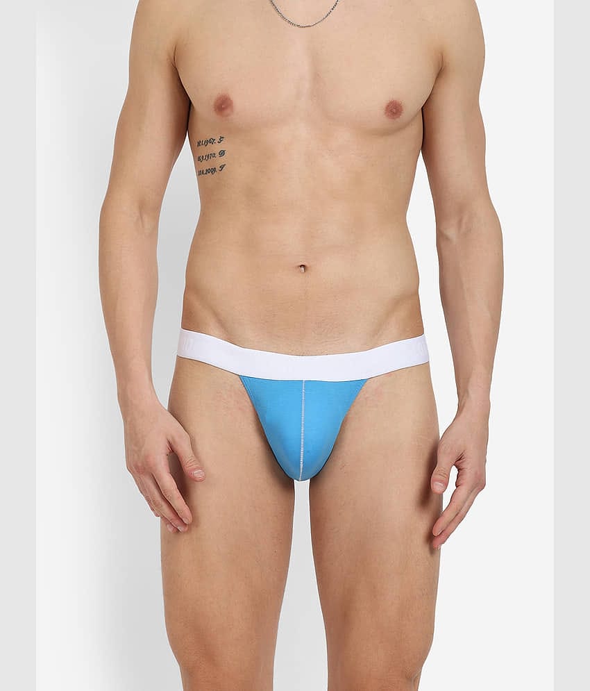 La Intimo Pack of 1 Cotton Blend Briefs For Men's ( Blue )