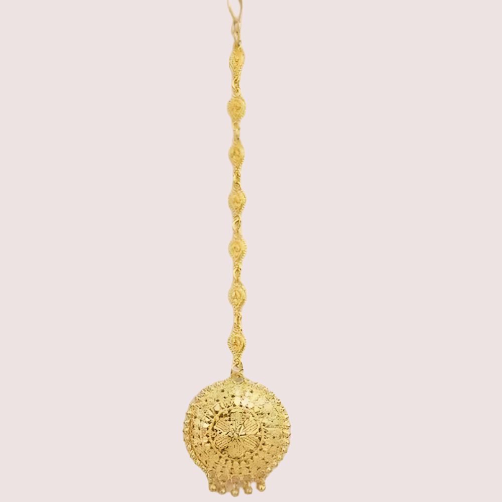Graceful Gold-Plated Nath and Mangtika Set for Brides - Jewellery Sets | Buy online on ZillyBuy