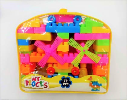 My Blocks Building Bag, 72 Pieces