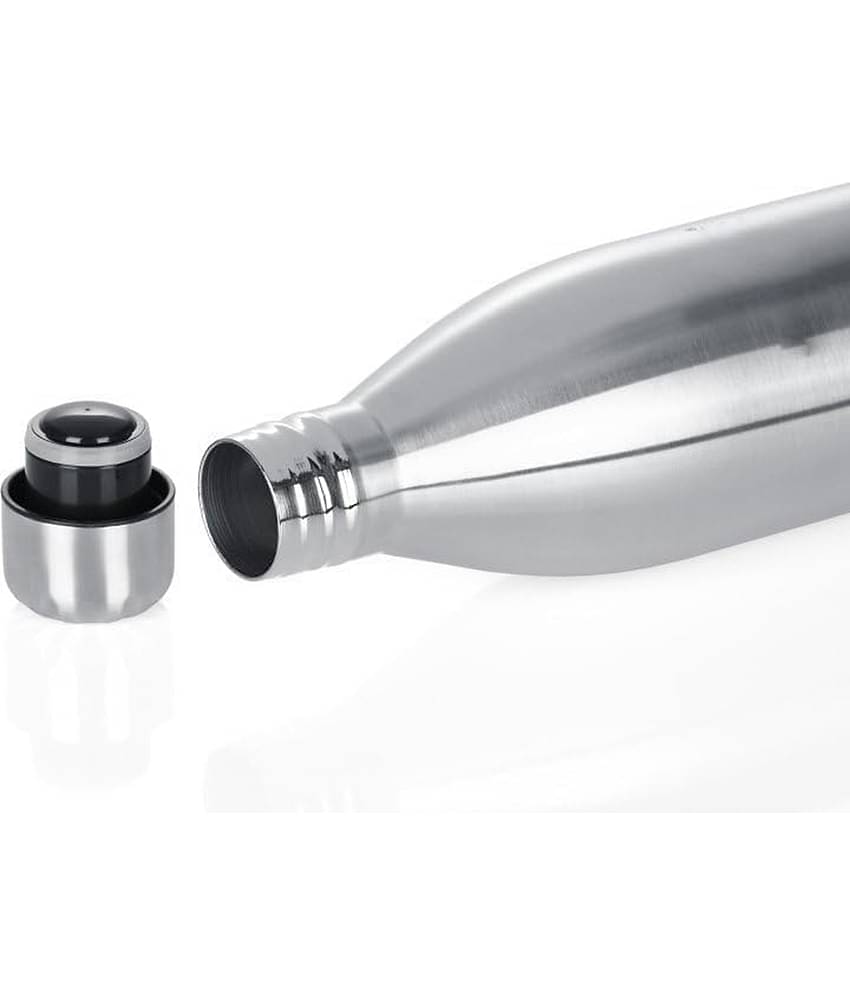 ATIPRIYA Silver Stainless Steel Water Bottle 500 mL ( Set of 1 )