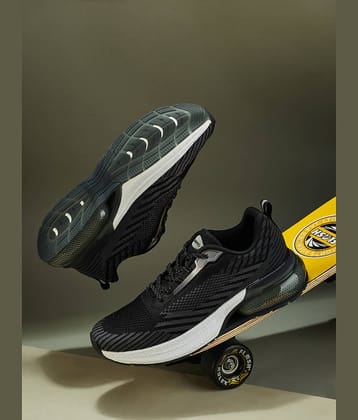 Campus SUMMIT Black Men's Sports Running Shoes