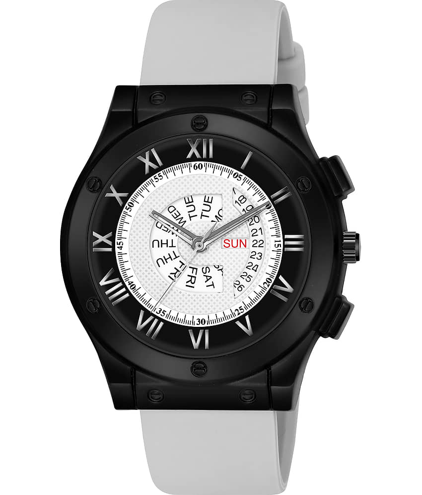 Lorenz Light Grey Silicon Analog Men's Watch