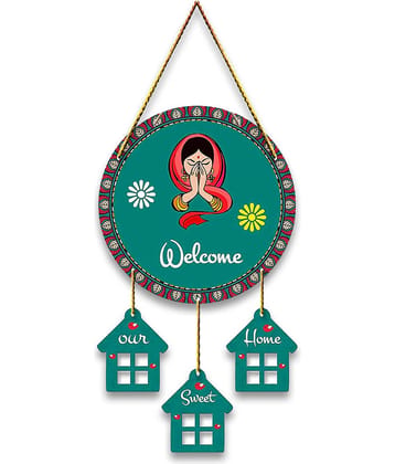 Positive Vibe Lifestyle Traditional Door Hanging 1 ft Multi ( Pack of 1 )