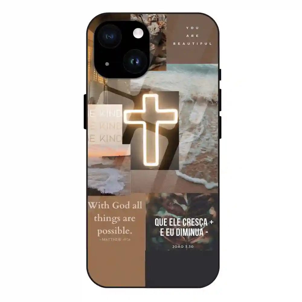 Jesus Son Of God - Glass Cases For iPhone Models-Apple iPhone 14