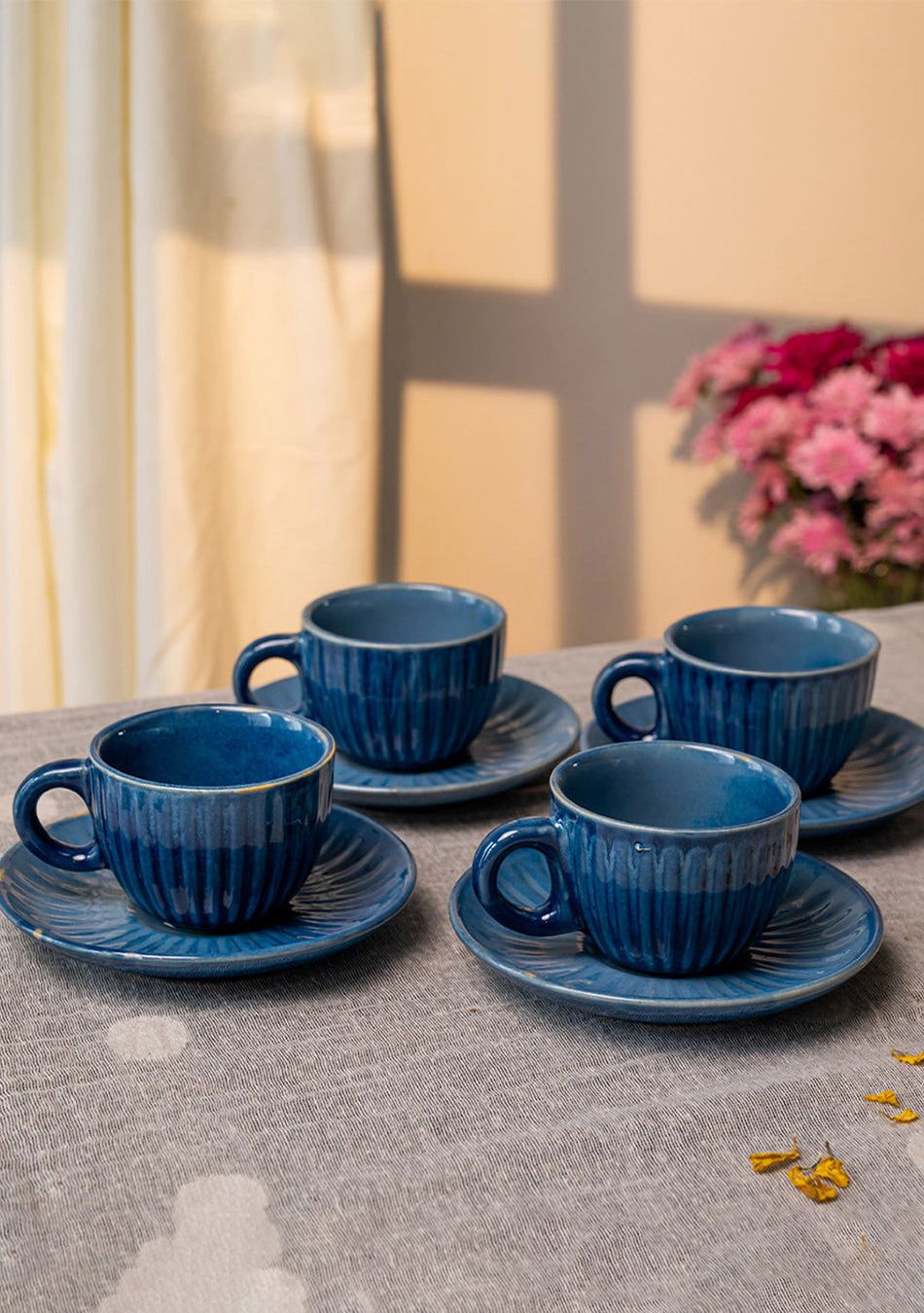 Blue Robin Tea Cups-Set of 2