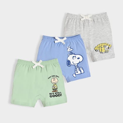 Peanuts™ Snoopy Lycra Shorts Pack of 3-0 M / Multicolor