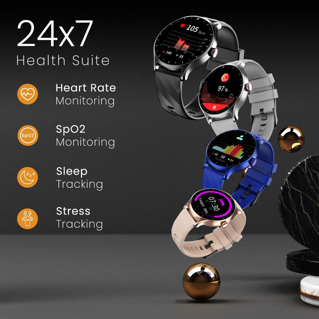 CELLECOR E2 Hype 1.50" (38.1mm) HD IPS Display Smart Watch, 500 Nits, 60Hz Refresh Rate, Bluetooth Calling, AI generated Watch Faces, 100+ Sports Modes, Health Suite, Voice Assistance (Blue )