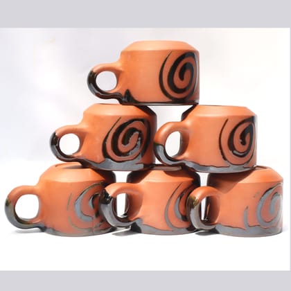 Nature Touch "Earthenware BLACK ROUND CUP"