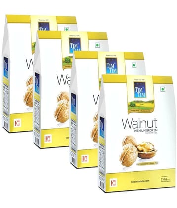 Tim Tim Premium Broken Walnuts Kernels 1 Kg (250g x 4)