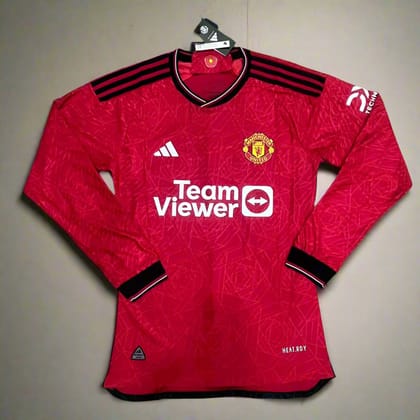 Manchester United Jersey Home 23 24 Season FULL SLEEVE PLAYER VERSION-S