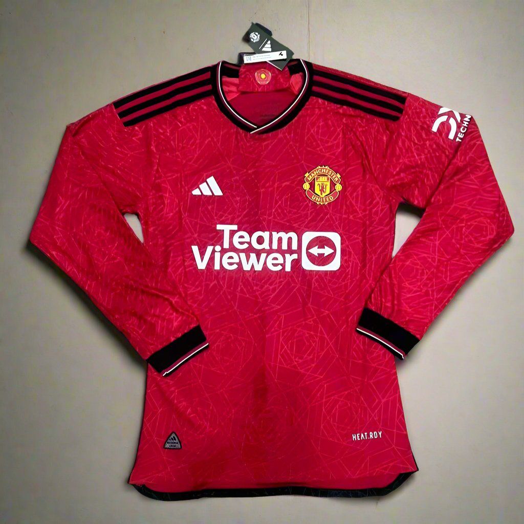 Manchester United Jersey Home 23 24 Season FULL SLEEVE PLAYER VERSION-S