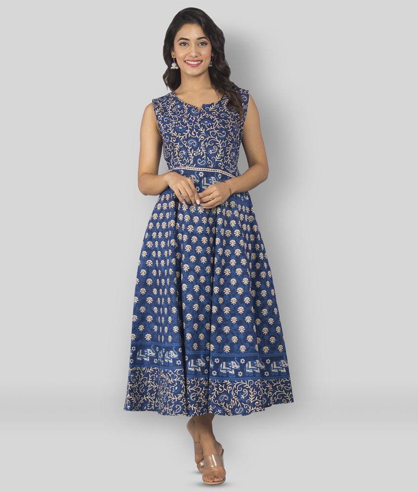 Frionkandy - Multicolor Cotton Womens A- line Dress ( Pack of 1 ) - Free Size