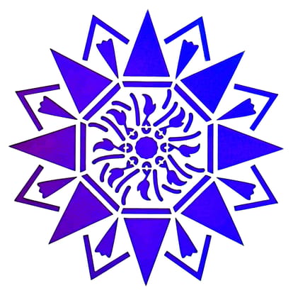 Imported Stencils- 5"*5"- Triangular Graphic Mandala Design Background Imported Stencils- 5"*5"- Triangular Graphic Mandala Design Background