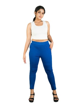 161RVT 4Cats Free Size Trendy Straight Pants - Blue