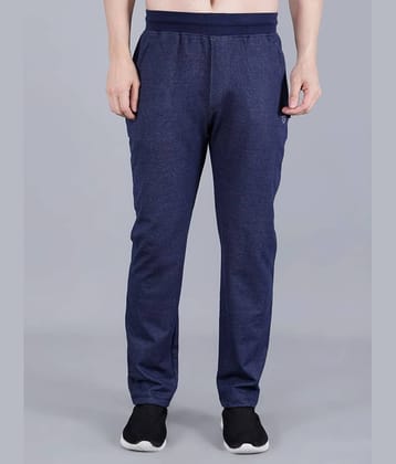 TF Navy Blue Cotton Blend Men's Sports Trackpants ( Pack of 1 )