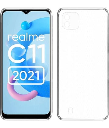 Case Vault Covers - Transparent Silicon Silicon Soft cases Compatible For Realme C11 2021 ( Pack of 1 )
