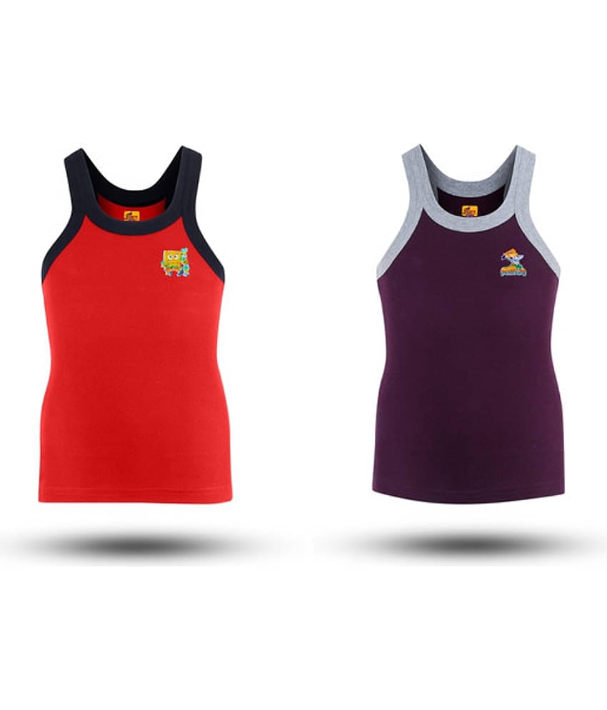 Renox Pack of 2 Boys Cotton Vest ( Multicolor )