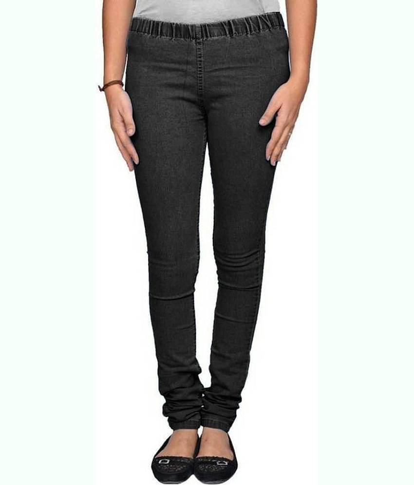 OuterWear - Black Denim Slim Fit Women's Jeans ( Pack of 1 )