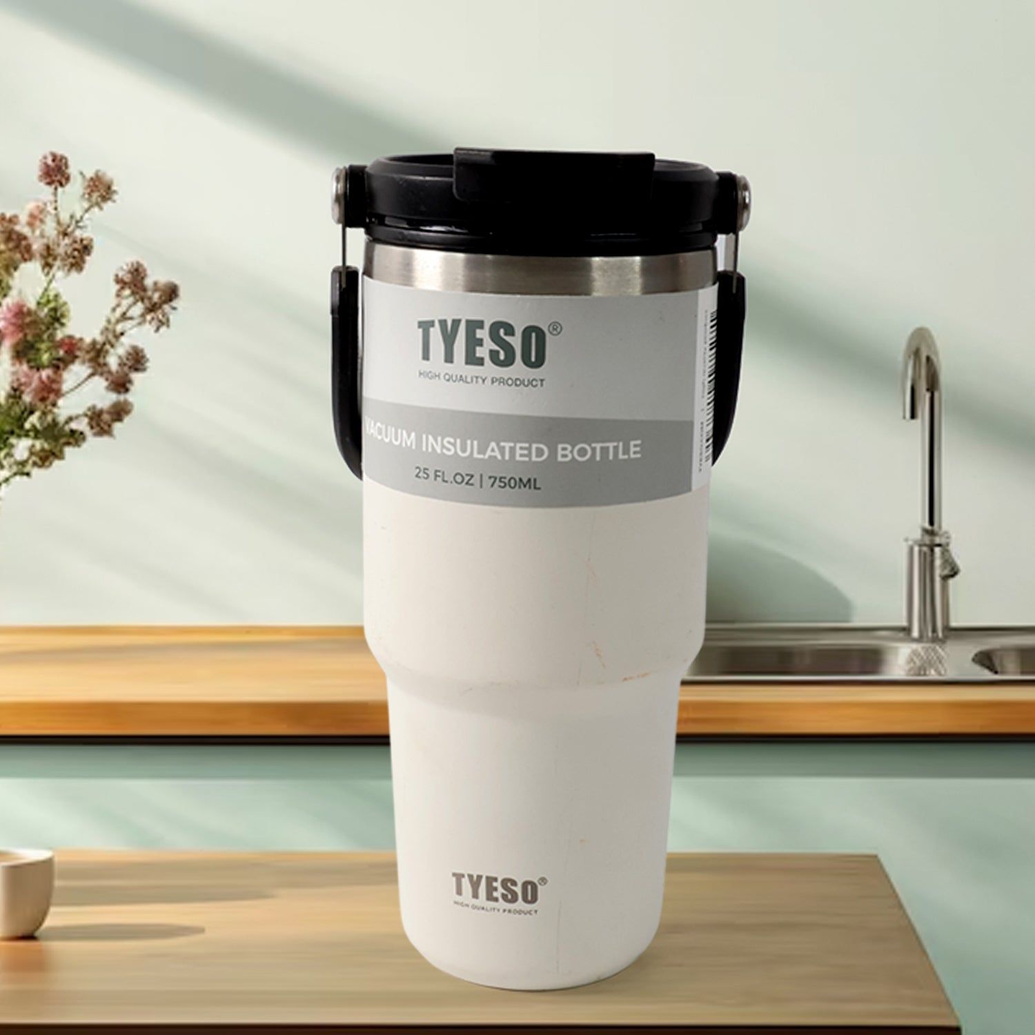 High Quality Stainless Steel Vacuum Glass Insulated Glass Coffee Cups Double Walled Travel Mug, Car Coffee Mug, Tumbler (With Lid & Handle / 1 Pc)_assorted colour