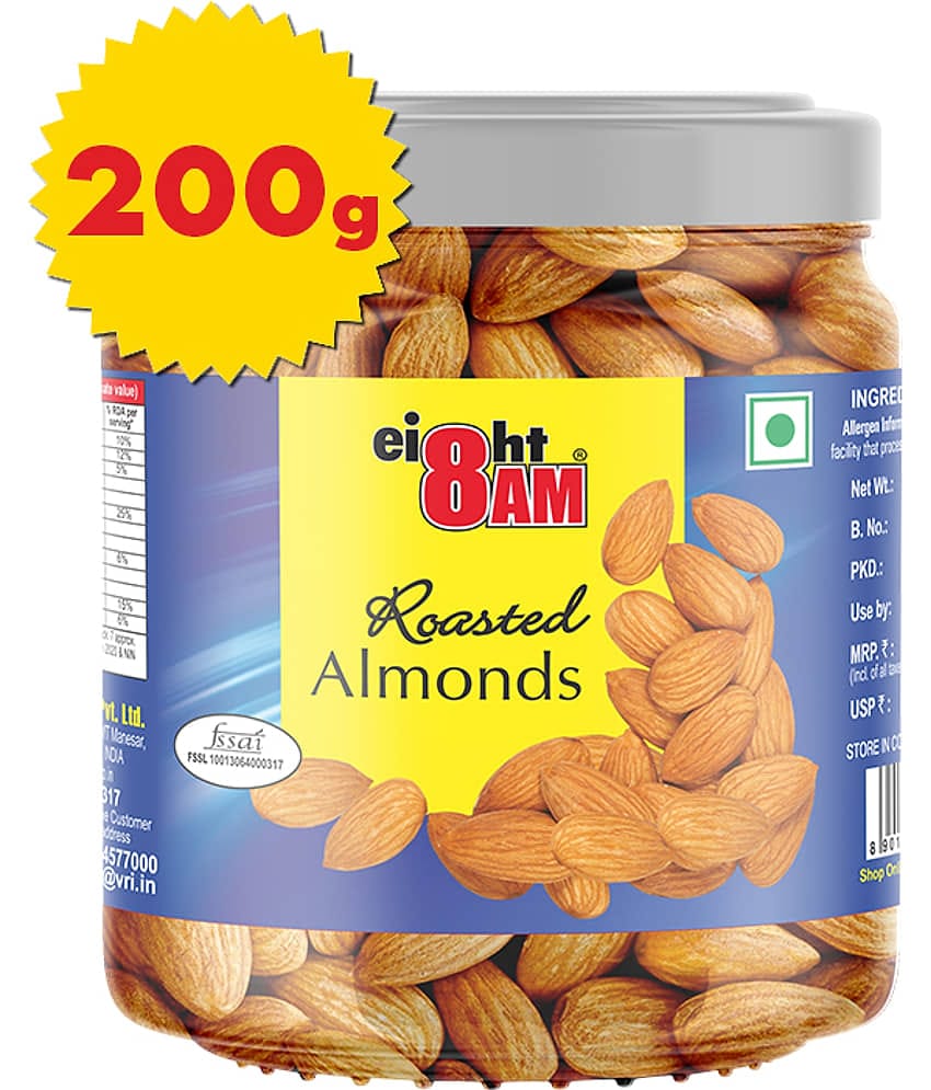 8 AM Roasted & Salted Almonds 200 g