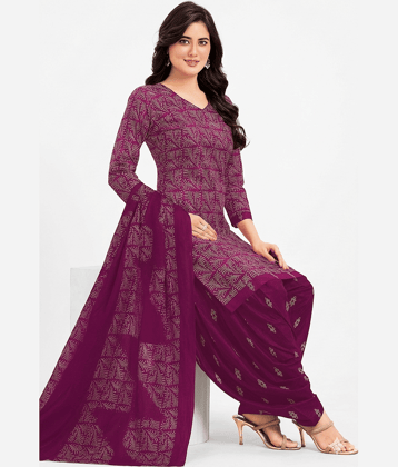 shree jeenmata collection Women's Cotton Unstitched Salwar Suit