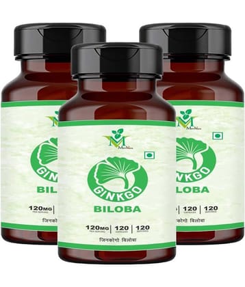 Ginkgo Biloba Veg. Capsules Pack of 3 - 120's Capsules