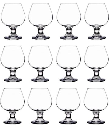 AFAST Classic Clear Wine Glass Plain Wine Glasses 300 ml ( Pack of 12 ) Transparent
