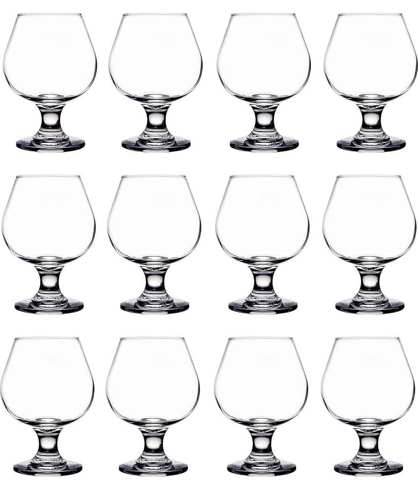 AFAST Classic Clear Wine Glass Plain Wine Glasses 300 ml ( Pack of 12 ) Transparent