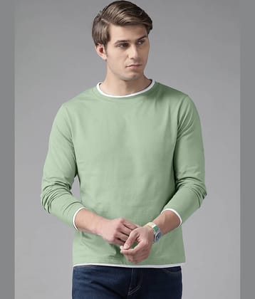 The Dry State - Green Cotton Blend Regular Fit Men's T-Shirt ( Pack of 1 )