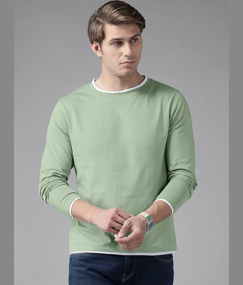 The Dry State - Green Cotton Blend Regular Fit Men's T-Shirt ( Pack of 1 )