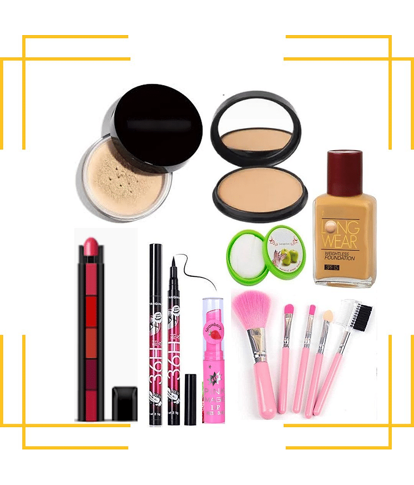 Swenky Face Makeup Kit For Beginners (Pack of 9)