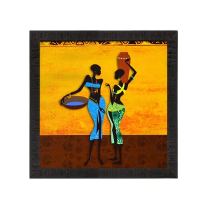 Tribal Ladies Satin Matt Texture UV Art Painting