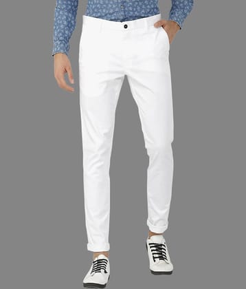 HALOGEN White Regular Chinos ( Pack of 1 )