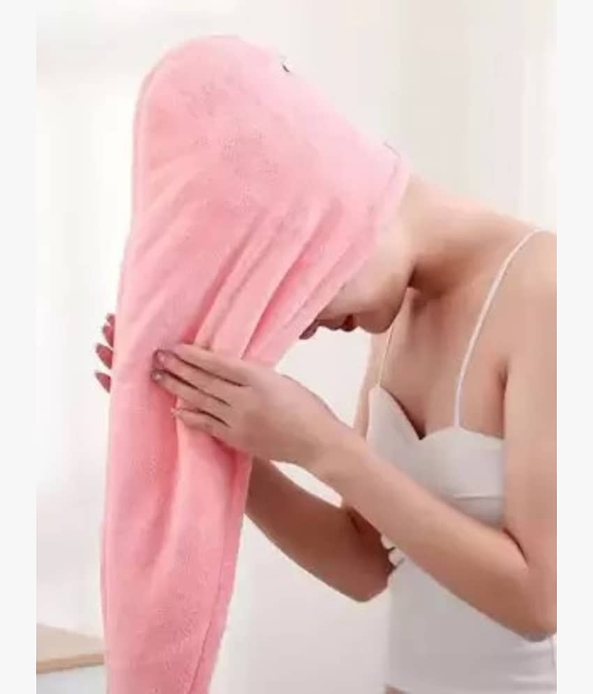 Midastra Pink Hair Towel Wrap ( Pack of 1 )