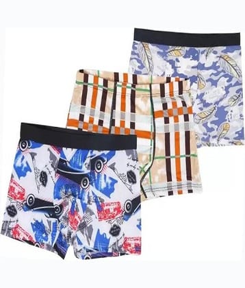 Cavenders Pack of 3 Nylon Trunks For Men's ( Multicolor )