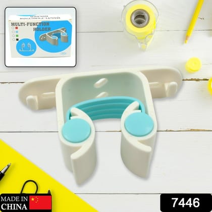 Multifunctional Holder With 4 Screw Wall Mounted Broom Organizer Cleaning Tools Holder Hanger, Hanging Hook for Bathroom Kitchen, Multi Function Holder Garage Clip Bike Hanger Wall Mount Set (1 Pc) Multifunctional Holder With 4 Screw Wall Mounted Broom Organizer Cleaning Tools Holder Hanger, Hanging Hook for Bathroom Kitchen, Multi Function Holder Garage Clip Bike Hanger Wall Mount Set (1 Pc)