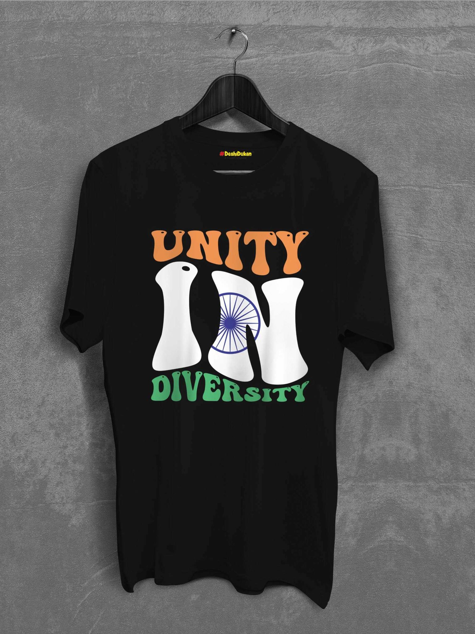 Unity In Diversity India T-shirt-Black / XS