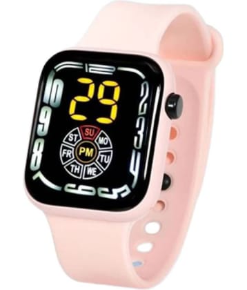Renaissance Traders - Pink PU Digital Womens Watch