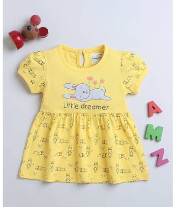 BUMZEE Pack of 1 Baby Girls Cotton Frock ( Green )