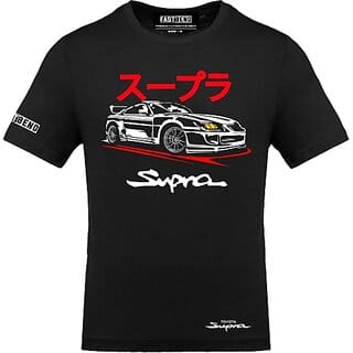 Fastbend Mens Black Printed Cotton Blend Round Neck T-Shirt
