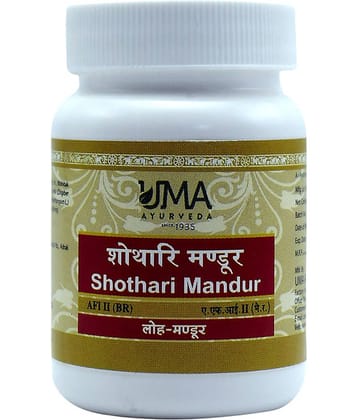 UMA AYURVEDA Shothari Mandur Tablet 80 no.s Pack Of 1